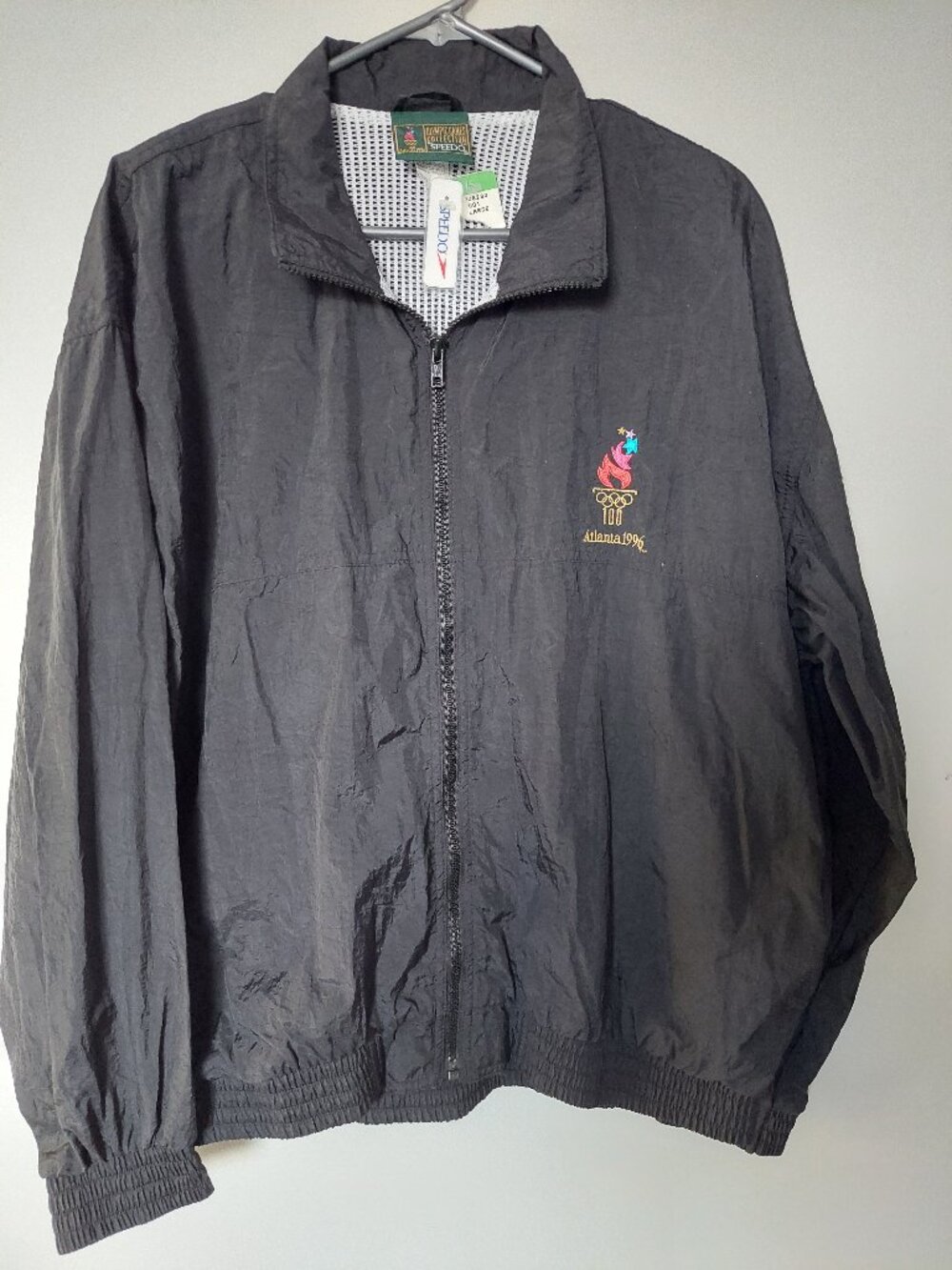 Vintage Speedo Atlanta 1996 Olympic Games Collection Men's L Windbreaker Jacket